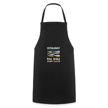 Wal Meer Geschenk Ozean Geschenk - Kochschürze - Schwarz - Vorne - AI Model Male 185 dark (185cm)