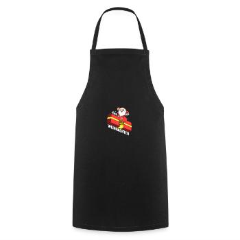 Cooles Weihnachtsgeschenk mit Frohe Weihnachten - Kochschürze - Schwarz - Vorne - AI Model Male 185 dark (185cm)