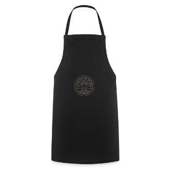 Woodland spirit - Cooking Apron - black - Front - AI Model Male 185 dark (185cm)