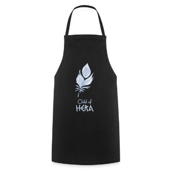 Child of Hera – Percy Jackson inspired design - Cooking Apron - black - Front - AI Model Male 185 dark (185cm)