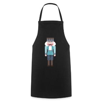 Casse-Noisette Noël Noël Dots Décoration - Tablier de cuisine - noir - Devant - AI Model Male 185 dark (185cm)