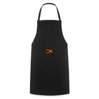 Fisch Symbol Jesus Christentum Design Neu - Cooking Apron - black - Front - AI Model Male 185 dark (185cm)