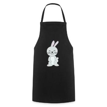 Cleveres süßes Kaninchen - Kochschürze - Schwarz - Vorne - AI Model Male 185 dark (185cm)