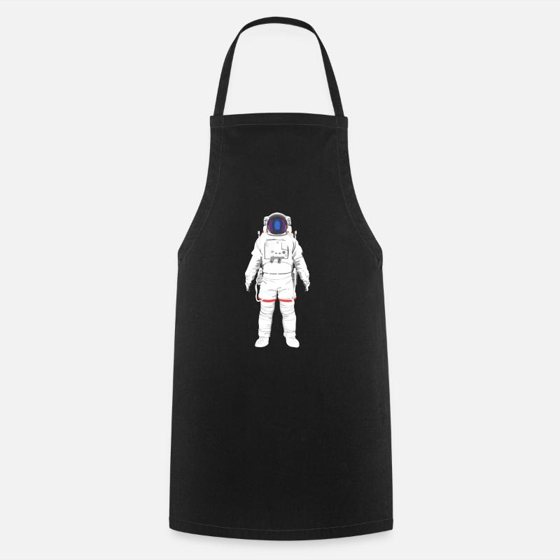 Astronaute planant dans l’espace - Tablier de cuisine - noir