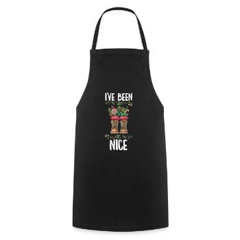 Joyeux Noël Noël Noël - Tablier de cuisine - noir - Devant - AI Model Male 185 dark (185cm)
