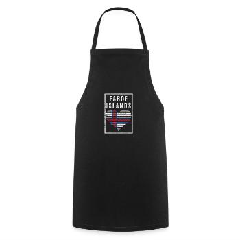 Faroe Islands - Cooking Apron - black - Front - AI Model Male 185 dark (185cm)