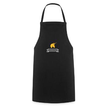 Federal Unicorn - Cooking Apron - black - Front - AI Model Male 185 dark (185cm)