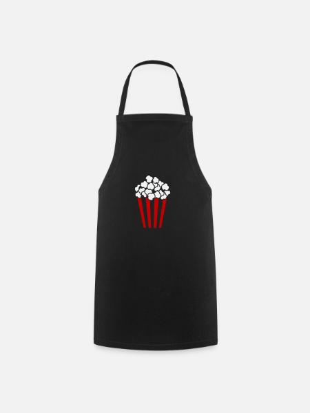 Popcorn Cube / Customizable Color / 2c - Cooking Apron - black