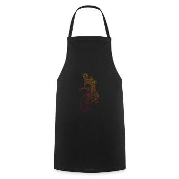 Road Bike Women Road Bike Road Bike Men's Road Bike - Cooking Apron - black - Front - AI Model Male 185 dark (185cm)