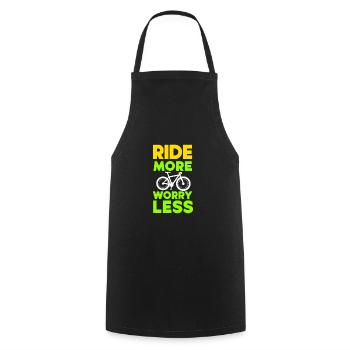 Mehr fahren, weniger Sorgen machen - Kochschürze - Schwarz - Vorne - AI Model Male 185 dark (185cm)