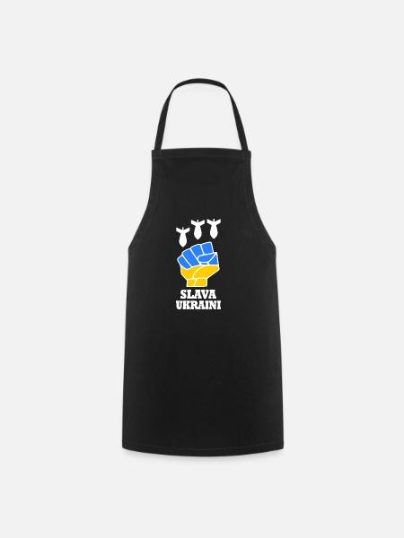 Slava ukraini - Cooking Apron - black