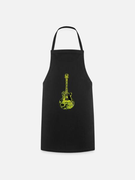 Gitarre - Kochschürze - Schwarz