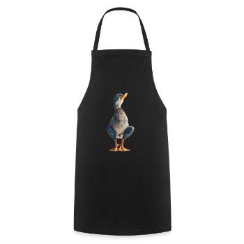 Ente - Kochschürze - Schwarz - Vorne - AI Model Male 185 dark (185cm)