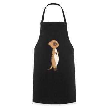 Meerkat Meerkat Meerkat Meerkat - Cooking Apron - black - Front - AI Model Male 185 dark (185cm)
