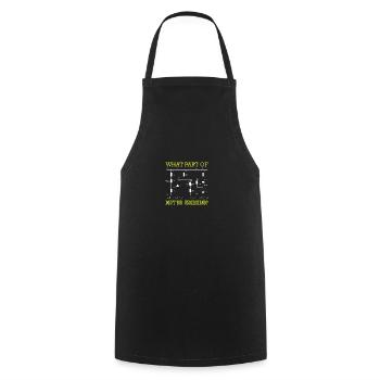 What Part of Don't You Understand Electrician - Cooking Apron - black - Front - AI Model Male 185 dark (185cm)
