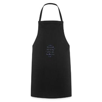 Life Is Short Eat That Cake - Kochschürze - Schwarz - Vorne - AI Model Male 185 dark (185cm)