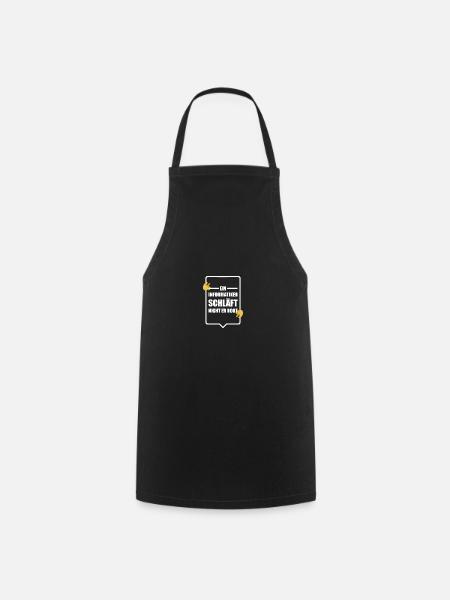 Informatiker Programmierer Admin Nerd Geschenk - Kochschürze - Schwarz
