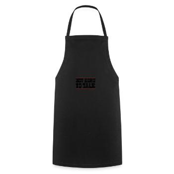 Gym Not Here To Talk Weightlifter Fitness - Cooking Apron - black - Front - AI Model Male 185 dark (185cm)