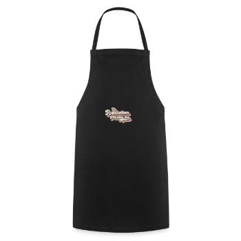 Vintage My Reputation Precedes Me - Cooking Apron - black - Front - AI Model Male 185 dark (185cm)