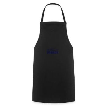 Fathers Day Property Of Garage Mechanic - Cooking Apron - black - Front - AI Model Male 185 dark (185cm)