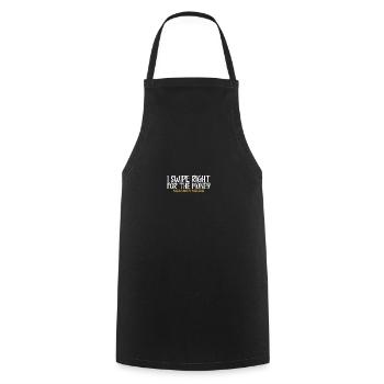 Cashier Register Counter Retail Worker - Kochschürze - Schwarz - Vorne - AI Model Male 185 dark (185cm)