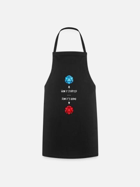 Bad luck D20 - Tablier de cuisine - noir