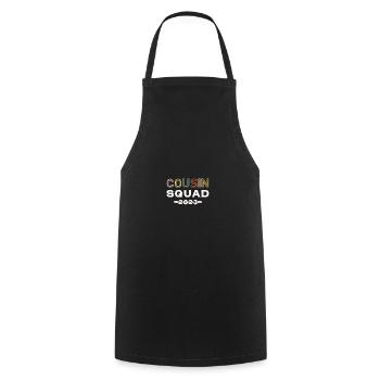 Cousin Squard 2023 - Cooking Apron - black - Front - AI Model Male 185 dark (185cm)