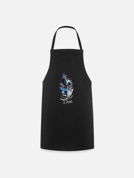 feather - Cooking Apron - black