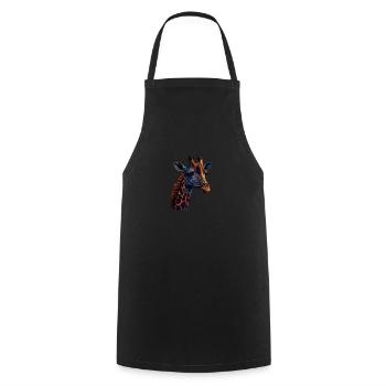 BELLE GIRAFE - SAVANE - Tablier de cuisine - noir - Devant - AI Model Male 185 dark (185cm)