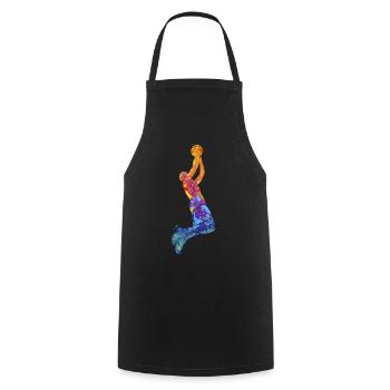 Basketball Dunking Basketballer Sport Dunking - Kochschürze - Schwarz - Vorne - AI Model Male 185 dark (185cm)