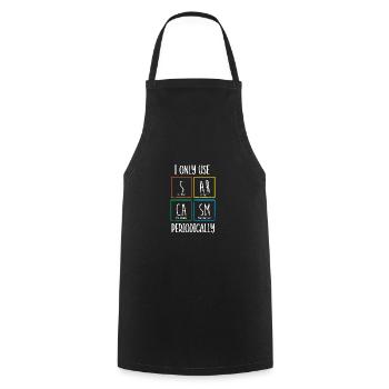 Periodic table - Cooking Apron - black - Front - AI Model Male 185 dark (185cm)
