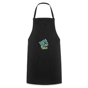 Dakka Orc - Cooking Apron - black - Front - AI Model Male 185 dark (185cm)