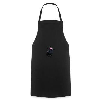 Corbeau Corbeau Animal cool - Tablier de cuisine - noir - Devant - AI Model Male 185 dark (185cm)