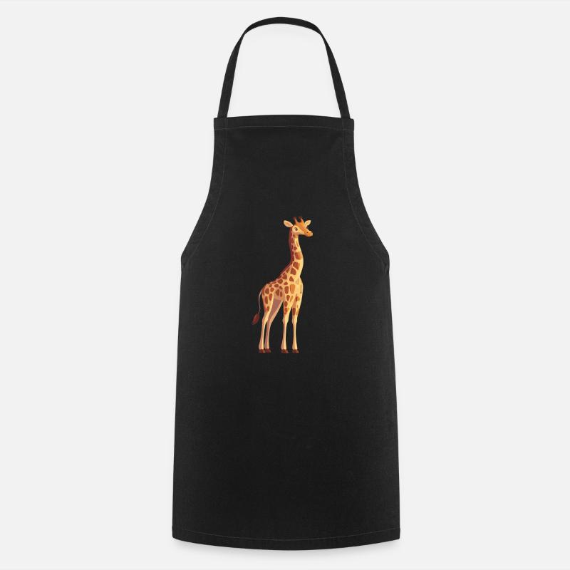 Giraffe - Cooking Apron - black