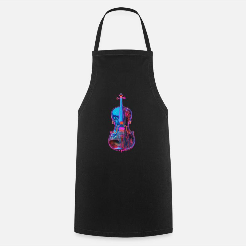 Violon - Tablier de cuisine - noir