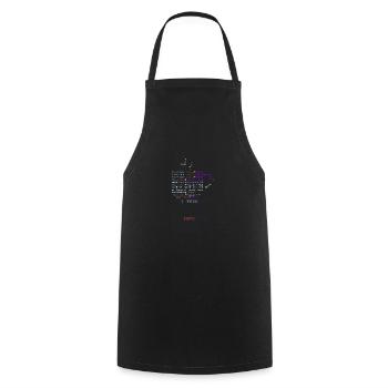 Turn Coffee into Code - Kochschürze - Schwarz - Vorne - AI Model Male 185 dark (185cm)