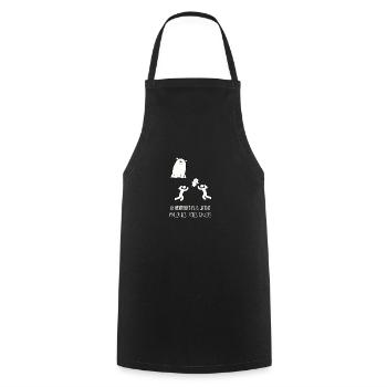 maman ours - Tablier de cuisine - noir - Devant - AI Model Male 185 dark (185cm)
