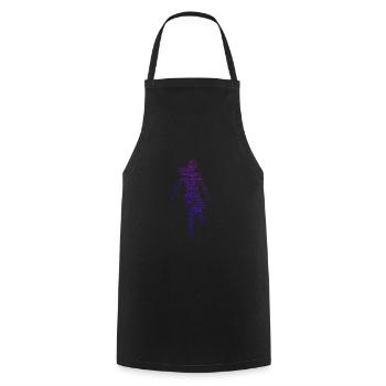 Shuffle Boy Shuffledancer Shuffle Girl - Kochschürze - Schwarz - Vorne - AI Model Male 185 dark (185cm)