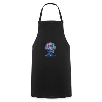 British Indian Ocean Territory - Cooking Apron - black - Front - AI Model Male 185 dark (185cm)