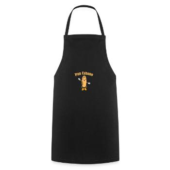 Pan Cubano Cuban Bread Ay Cubano Cuba - Kochschürze - Schwarz - Vorne - AI Model Male 185 dark (185cm)