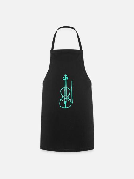 violon - Tablier de cuisine - noir