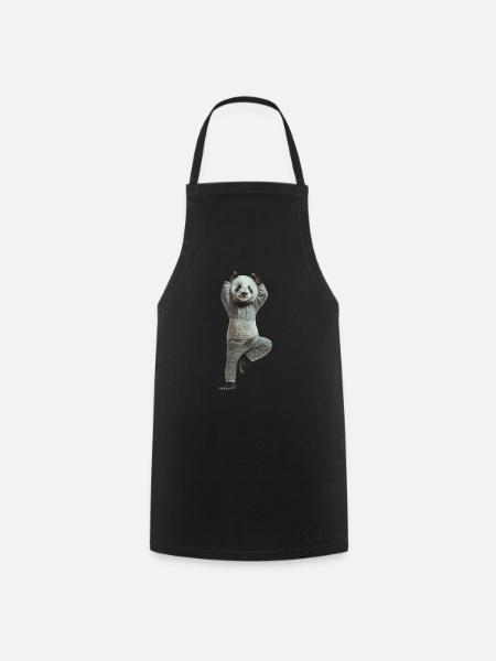 Panda - Kochschürze - Schwarz