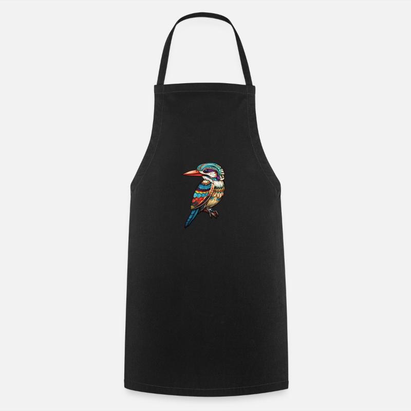 Australie - Kookaburra - Tablier de cuisine - noir