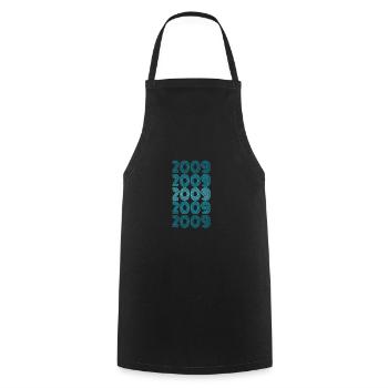 2009 - Cooking Apron - black - Front - AI Model Male 185 dark (185cm)