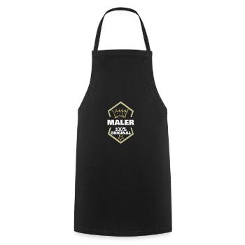 Geschenk für Maler - Kochschürze - Schwarz - Vorne - AI Model Male 185 dark (185cm)