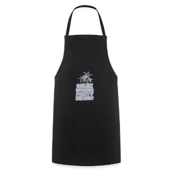Vacances à Belek - Tablier de cuisine - noir - Devant - AI Model Male 185 dark (185cm)