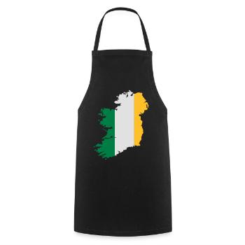 Ireland - Cooking Apron - black - Front - AI Model Male 185 dark (185cm)