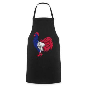 coq flexo - Tablier de cuisine - noir - Devant - AI Model Male 185 dark (185cm)