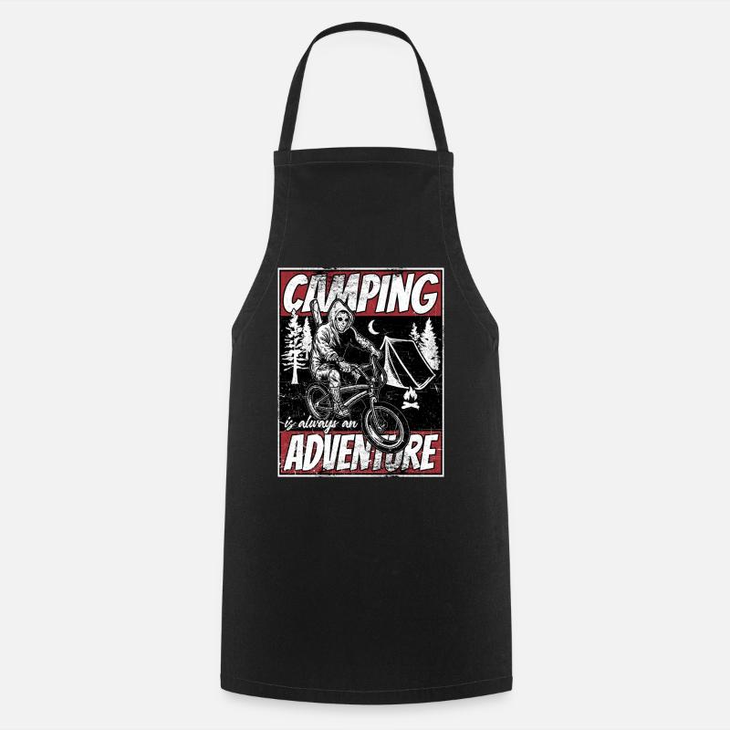 Camping adventure - Cooking Apron - black