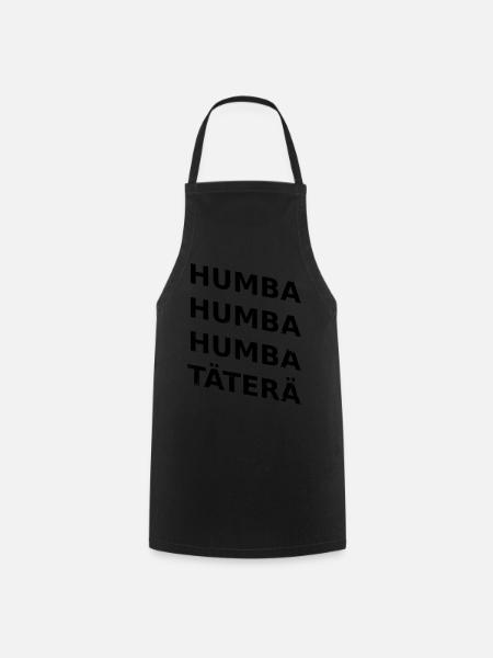 humba humba täterä vector - Cooking Apron - black